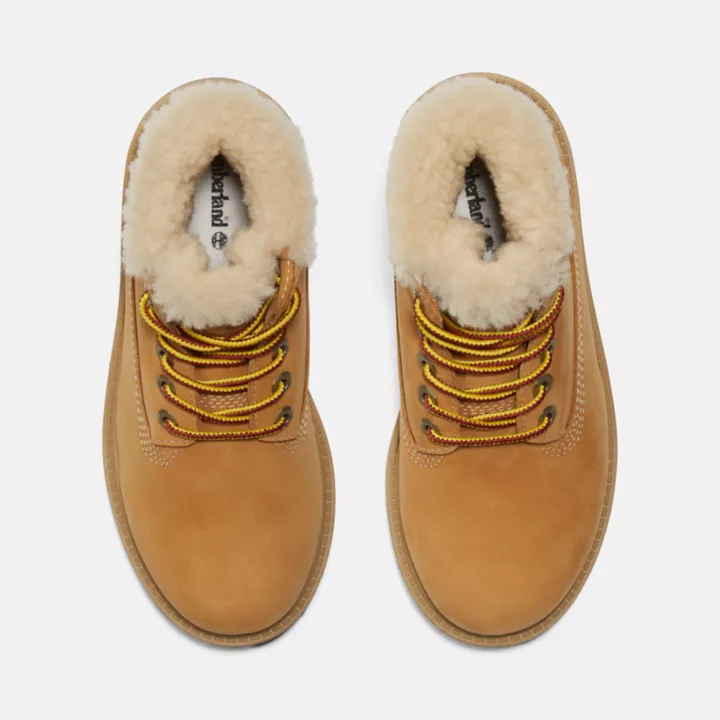 6-inch Boot d'hiver imperméable Timberland Premium pour enfant en jaune