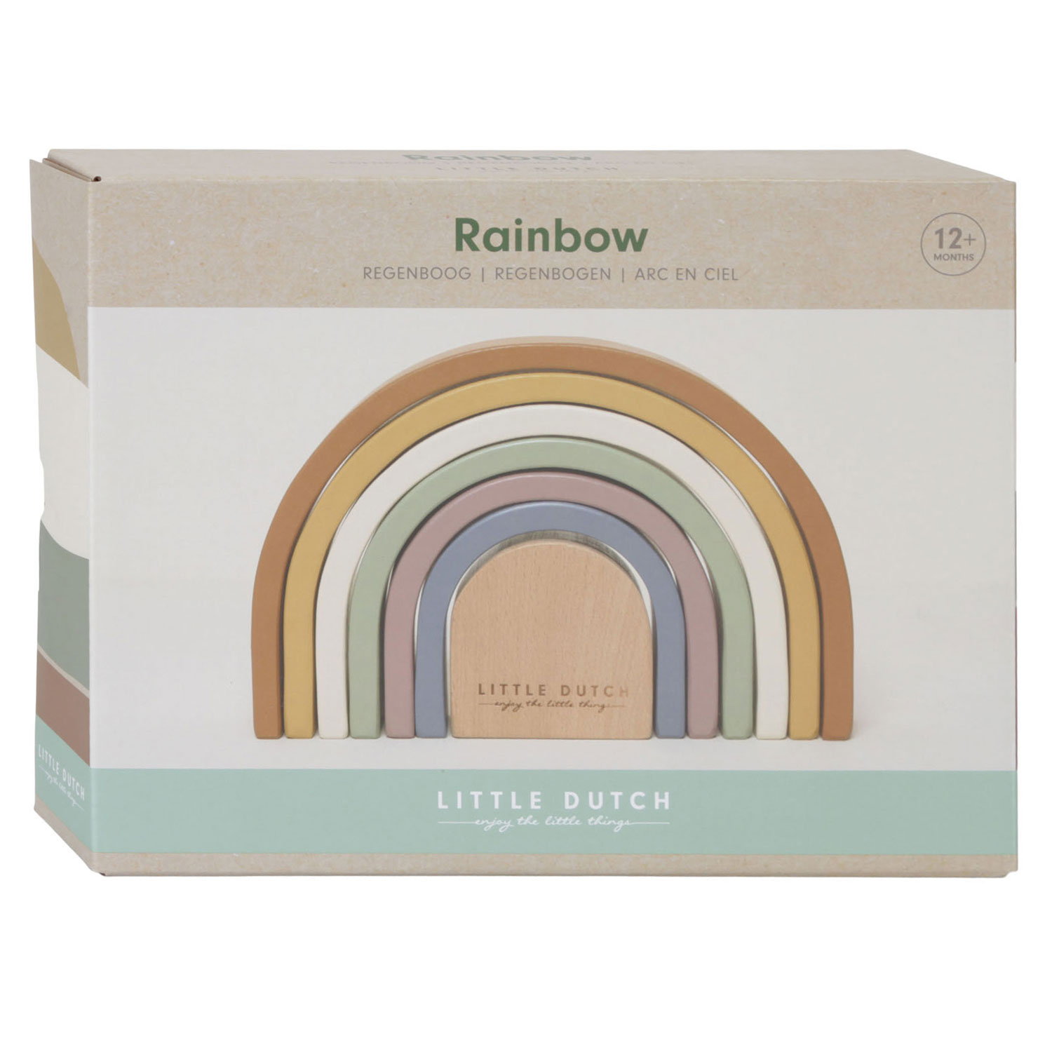Little Dutch Houten Regenboog Blokken Vintage FSC