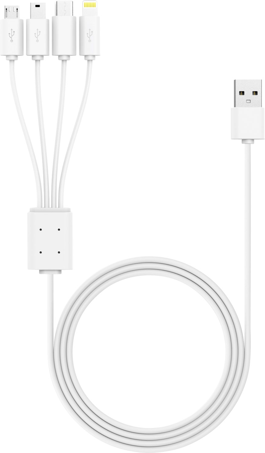 XLayer Octopus 4-in-1 Multi-USB Ladekabel 1,5m