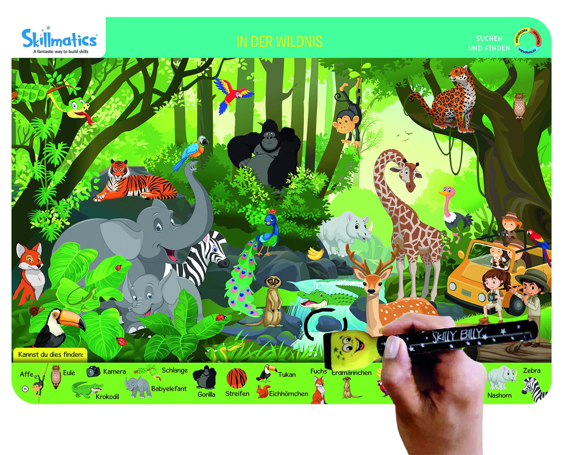 Skillmatics Write and Wipe Kit Suchen und Finden