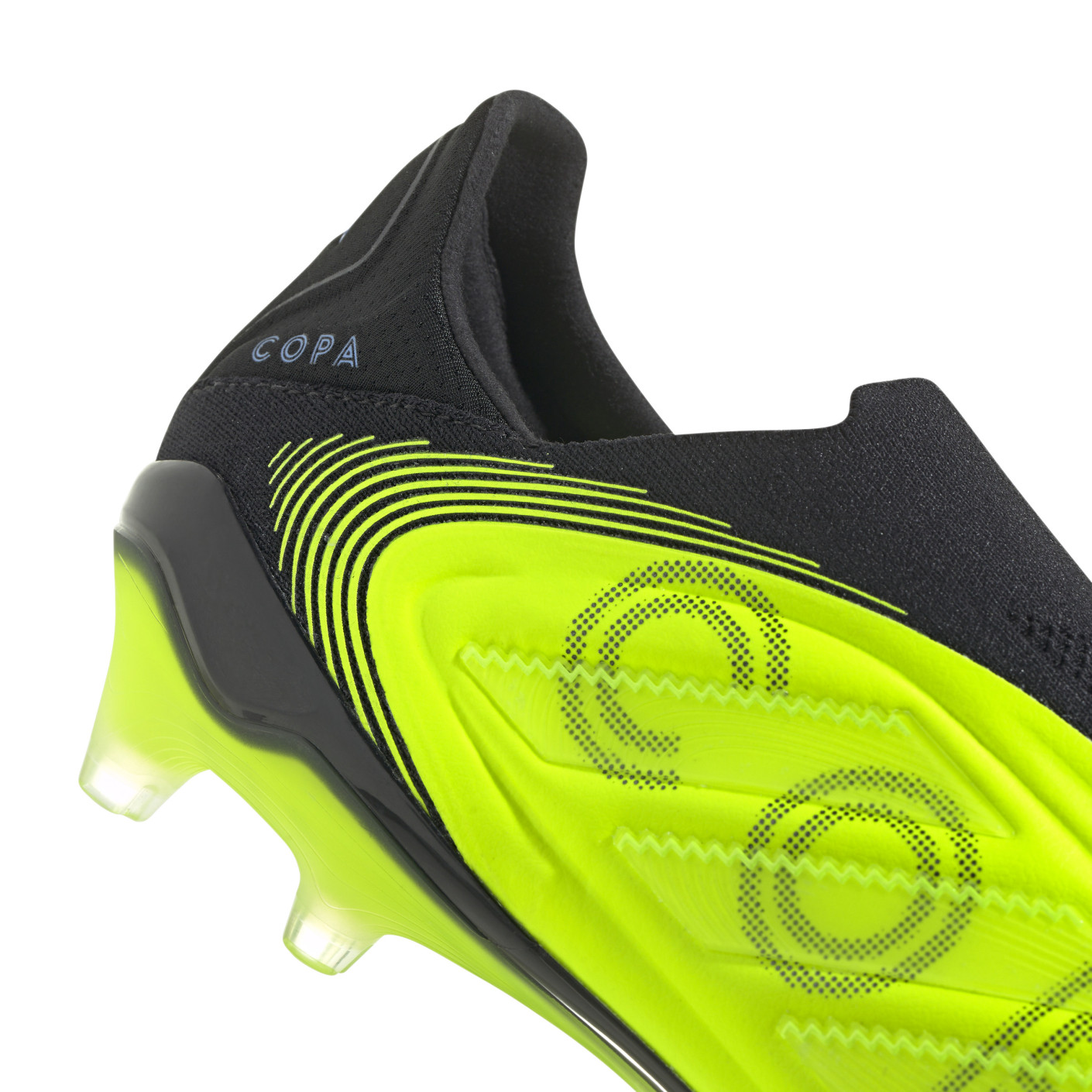 Adidas Copa Pure III Elite Veterloze Gras Voetbalschoenen (FG) Neongeel Zwart Blauw