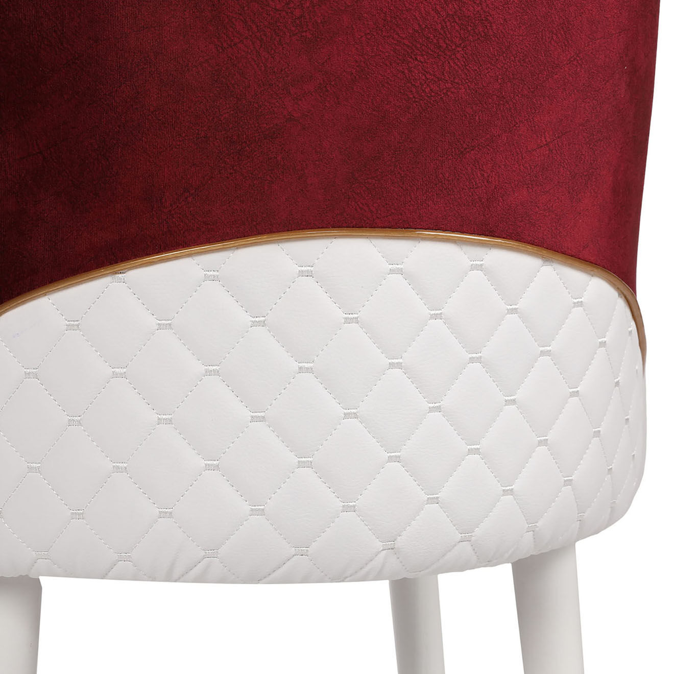 Homitis 4 Chaises Nova rouge/blanc - 50x90x49 cm