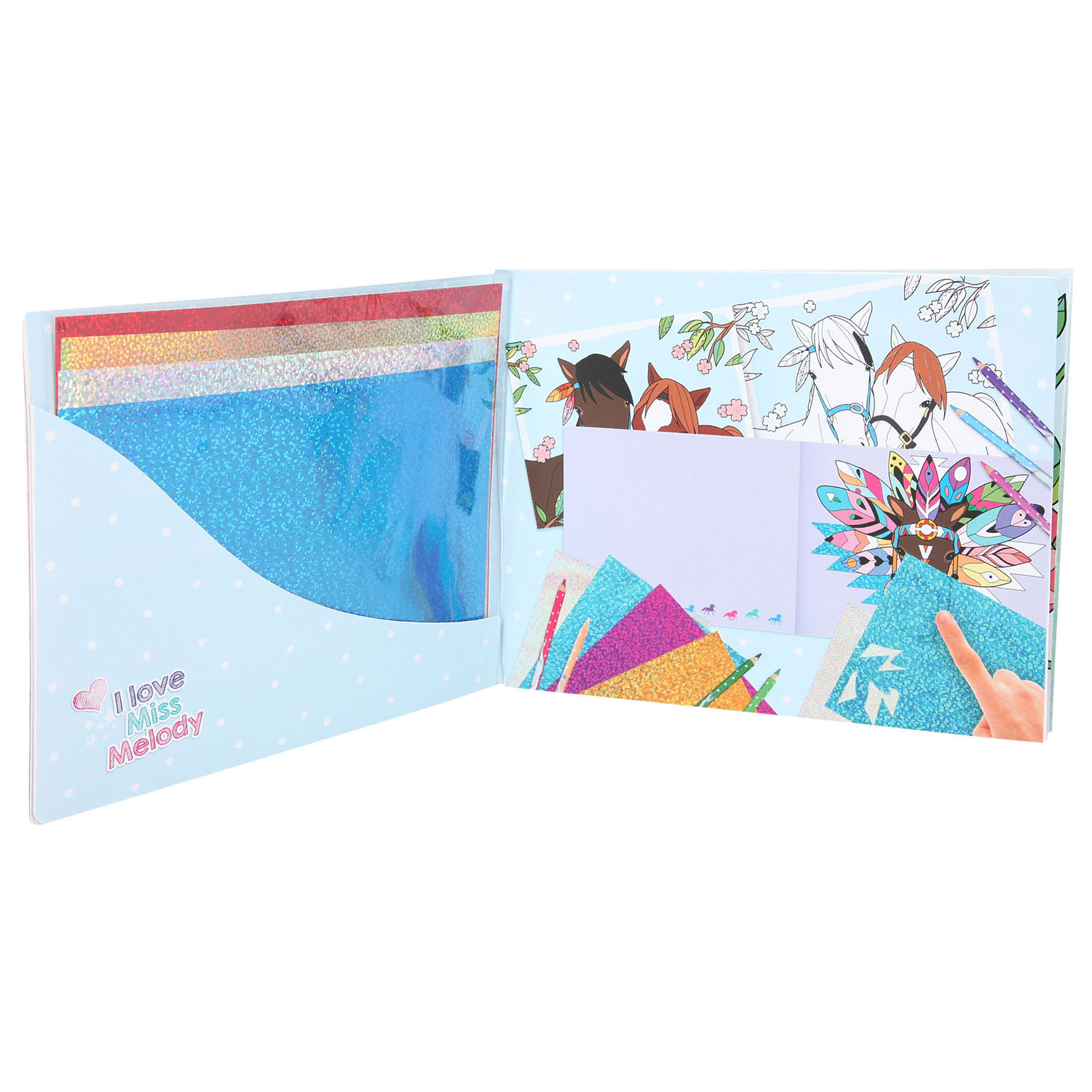 Miss Melody Fancy Folie- en Kleurboek