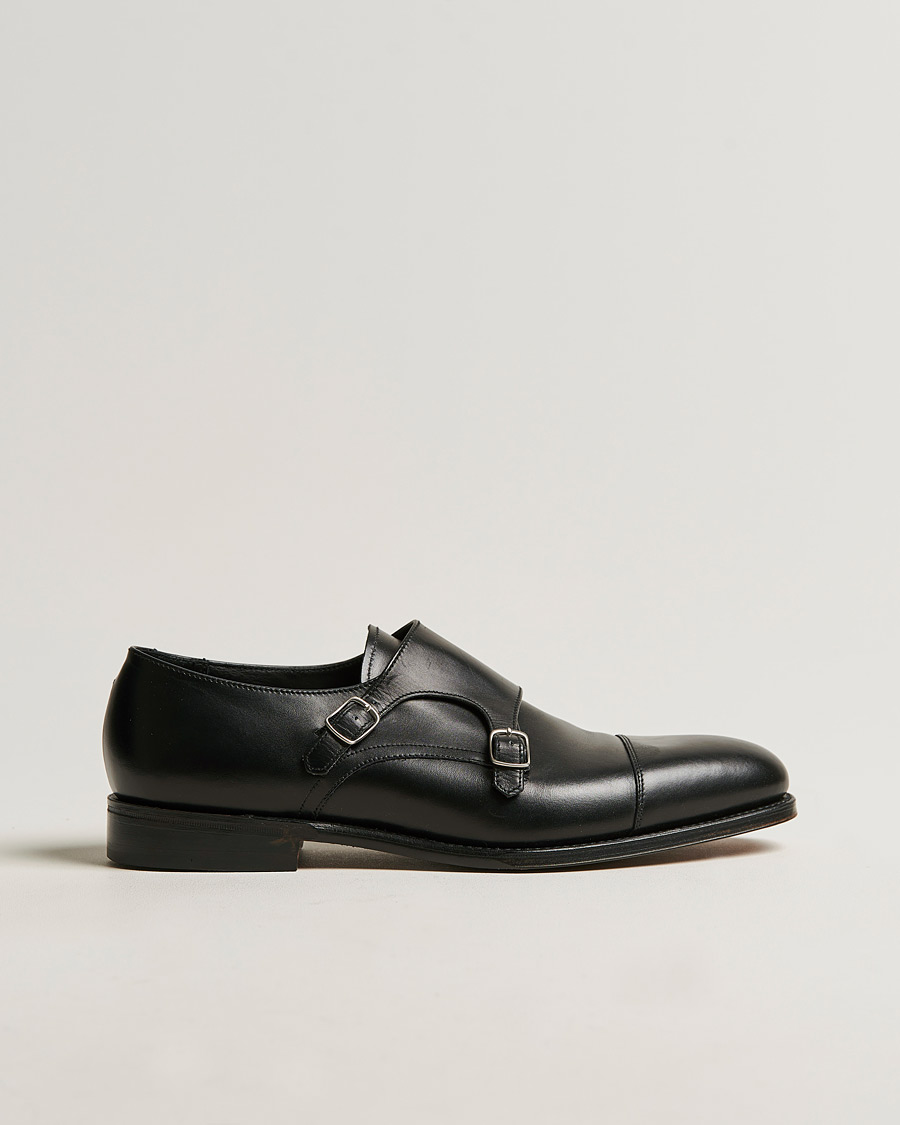 Loake 1880 Cannon Monkstrap Black Calf