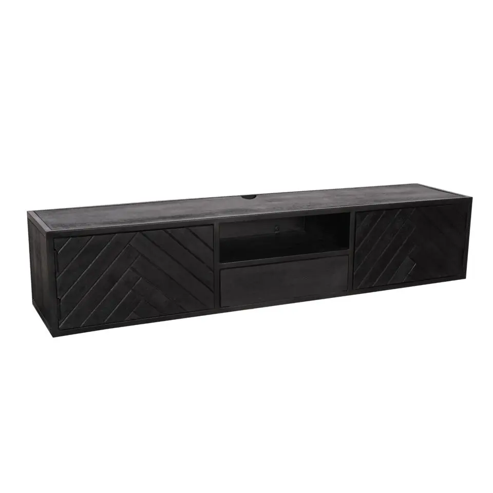Starfurn - Tv meubel New York - Zwart - 35x160x33 cm
