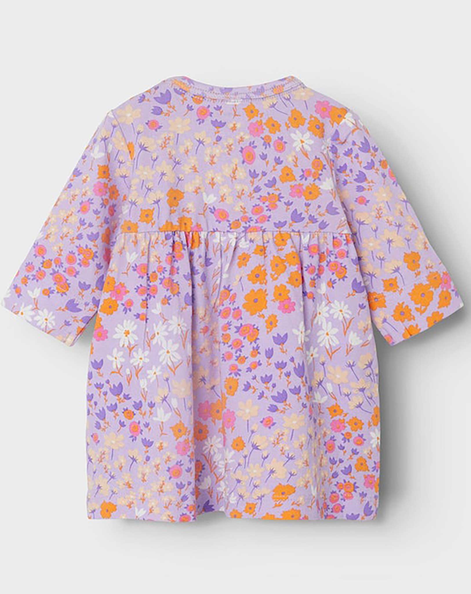 Langarmkleid NBFTUNNA FLOWERS in lilac breeze
