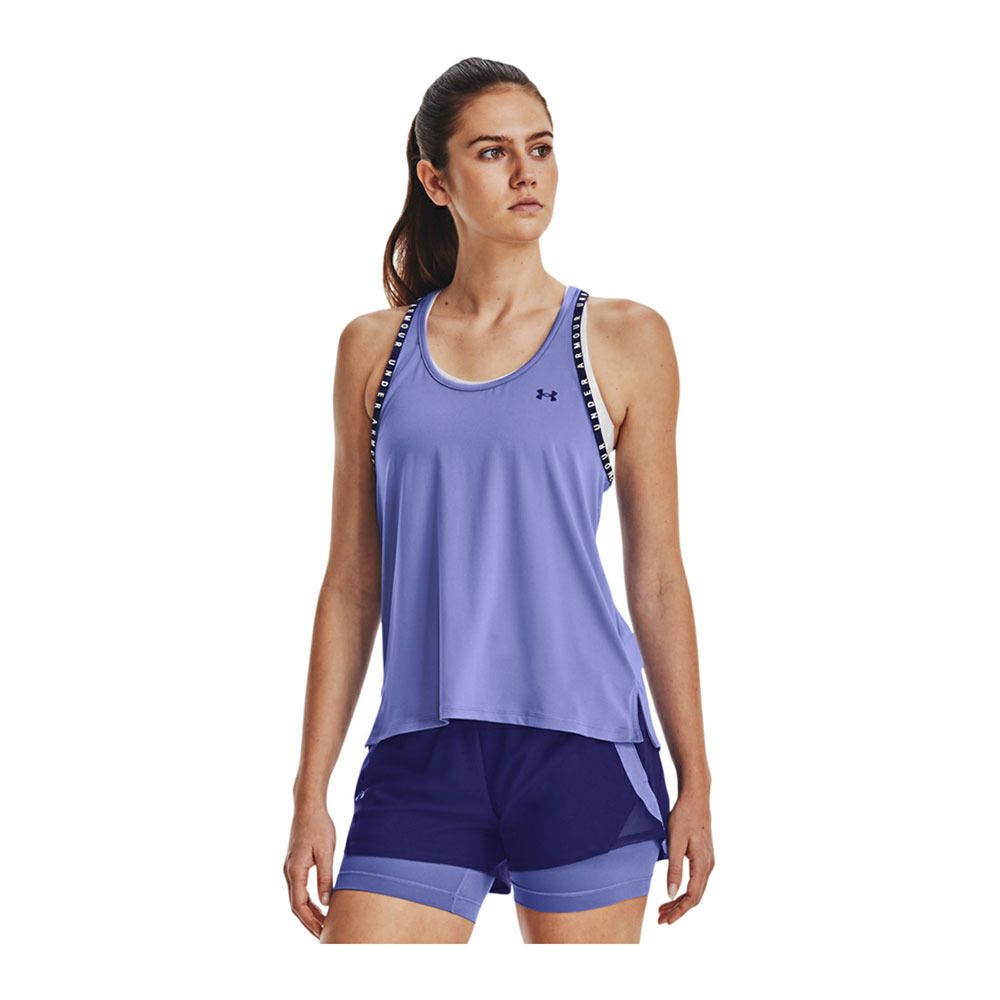 Under Armour UA KNOCKOUT - Débardeur Femme baja blue/sonar blue/sonar blue