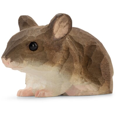 Waldmaus Lindenholz handgeschnitzt