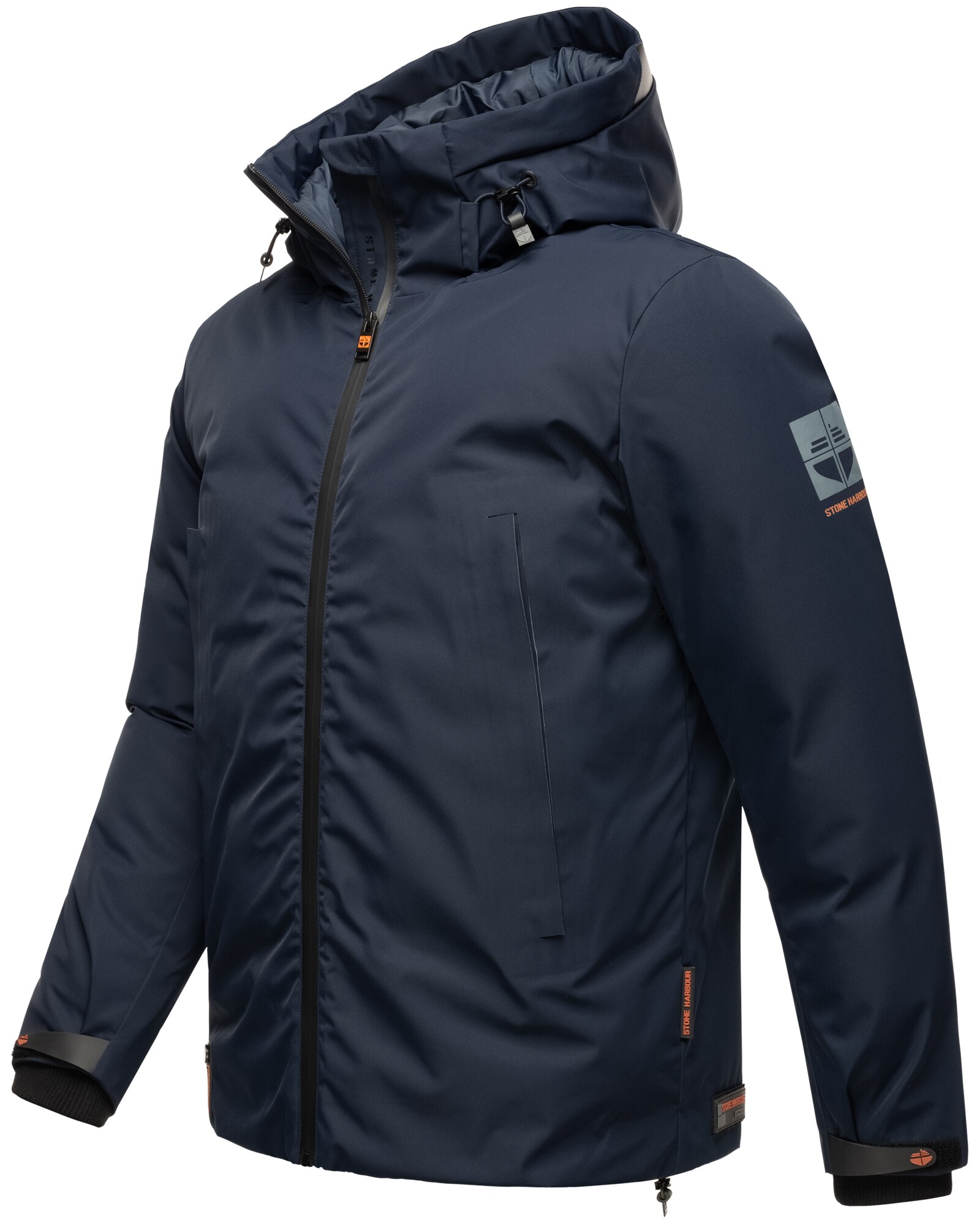 STONE HARBOUR Sportliche Herren Outdoorjacke Wasserdichte Winterjacke mit Kapuze Moagaa