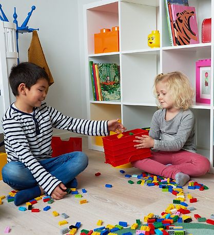 LEGO? Storage Opbevaringsboks - Mini - Hoved - 12 cm - Blånke