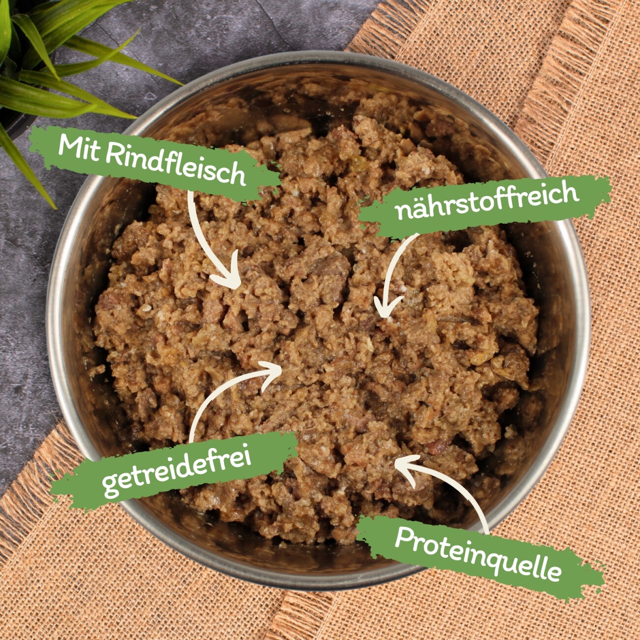 Lyra Pet Lecker.Pet Emily's Feine Paté Reich an Rind Katzenfutter Nassfutter Vollnahrung 17x100 g