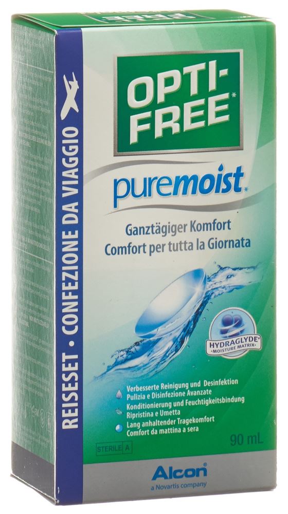 OPTI FREE PureMoist Multifunktions-Desinfektionslösung Lös Fl 90 ml