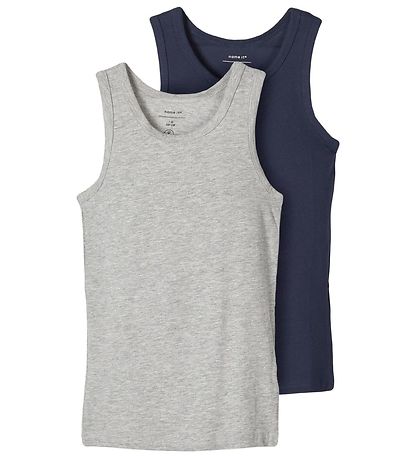 Name It Undertr?je - Noos - NkmTank - 2-pak - Grey Melange