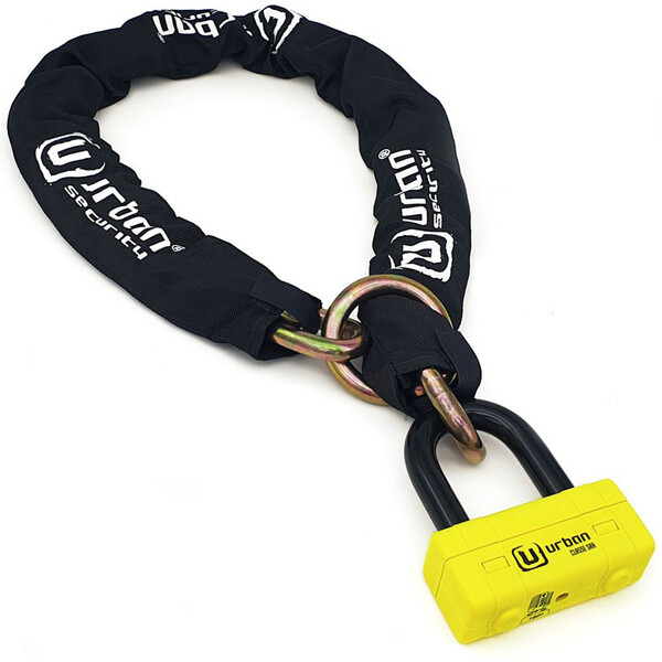 Urban - Mini U + chaîne 120 cm UR74120L - SRA Jaune / Noir