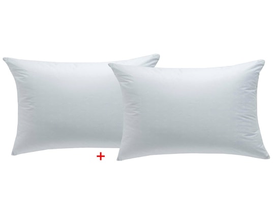 DROUAULT - Pack oreiller Lot de 2 oreillers Palladium moelleux 50x75