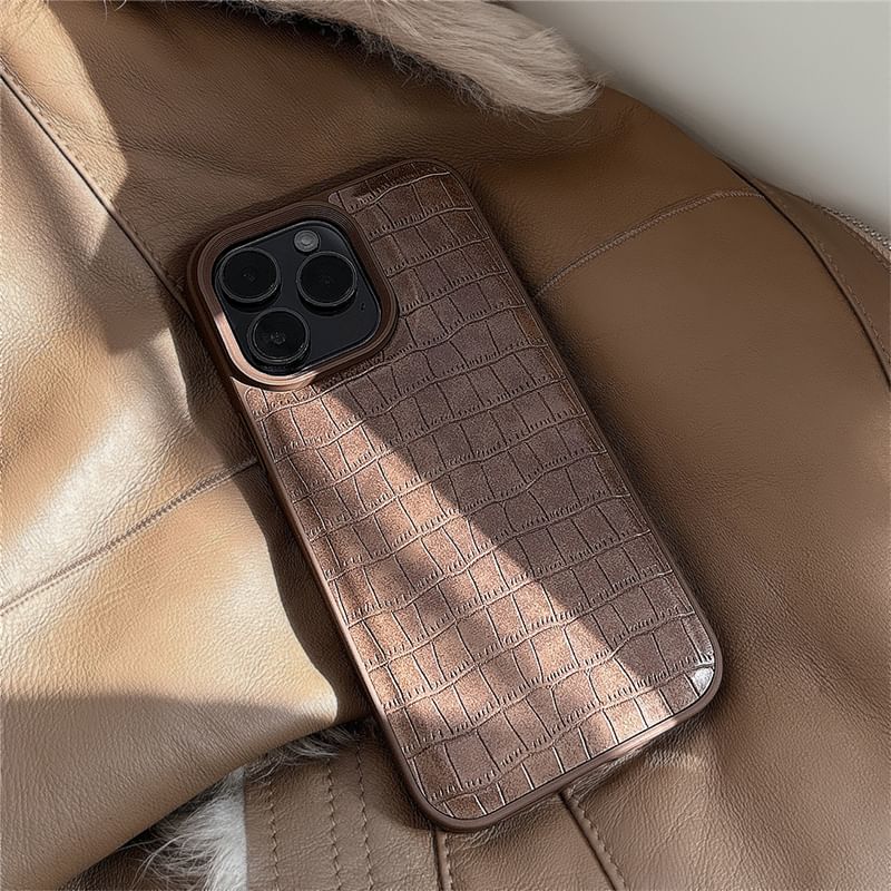 Edgin - Kunstleren telefoonhoesje - iPhone 15 Pro Max / 15 Pro / 15 Plus / 15 / 14 Pro Max / 14 Pro / 14 Plus / 14 / 13 Pro Max / 13 Pro / 13 / 13 mini / 12 Pro Max / 12 Pro / 12 / 12 mini / 11 Pro Max / 11 Pro / 11