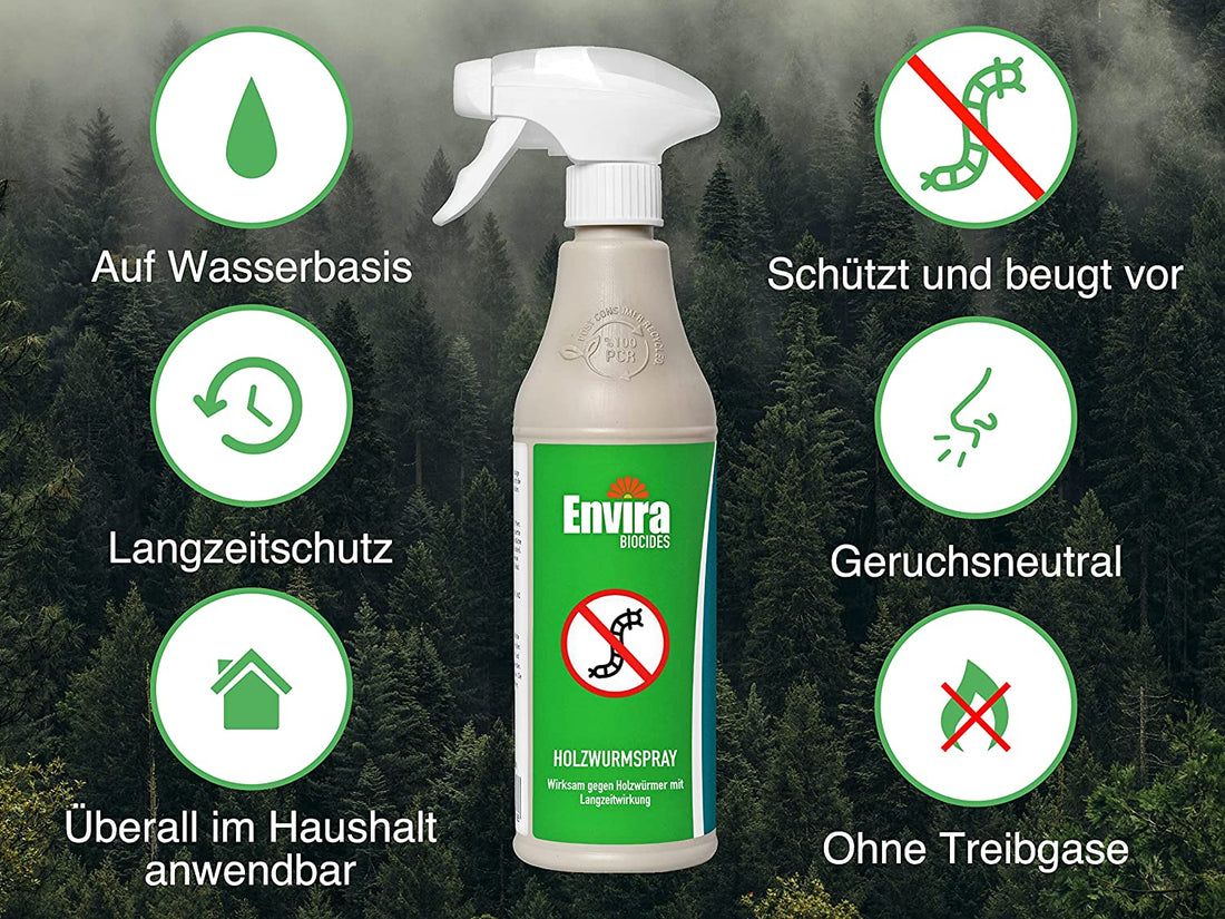 Envira Holzwurmspray im Nachfüllpack