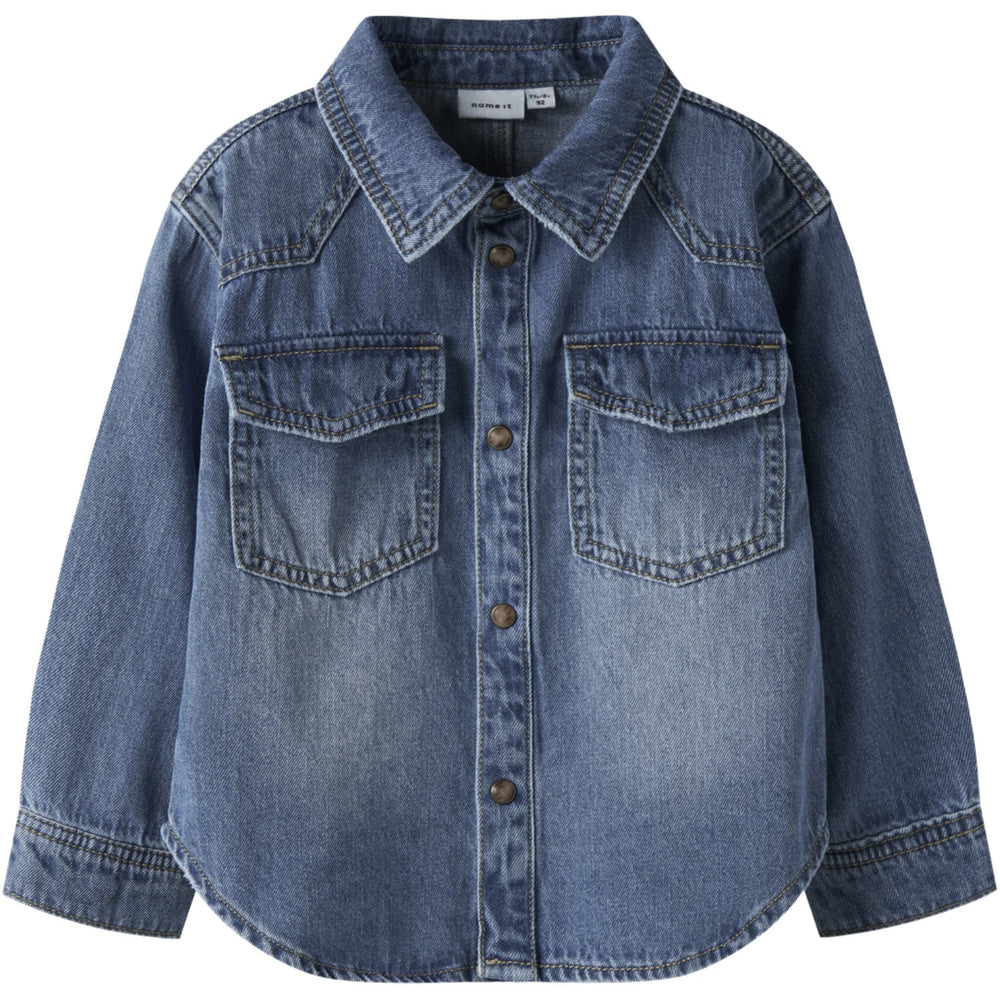 Køb Name It Medium Blue Denim Nmmblue Oz Dnm Ls Skjorte 6677-Ov B