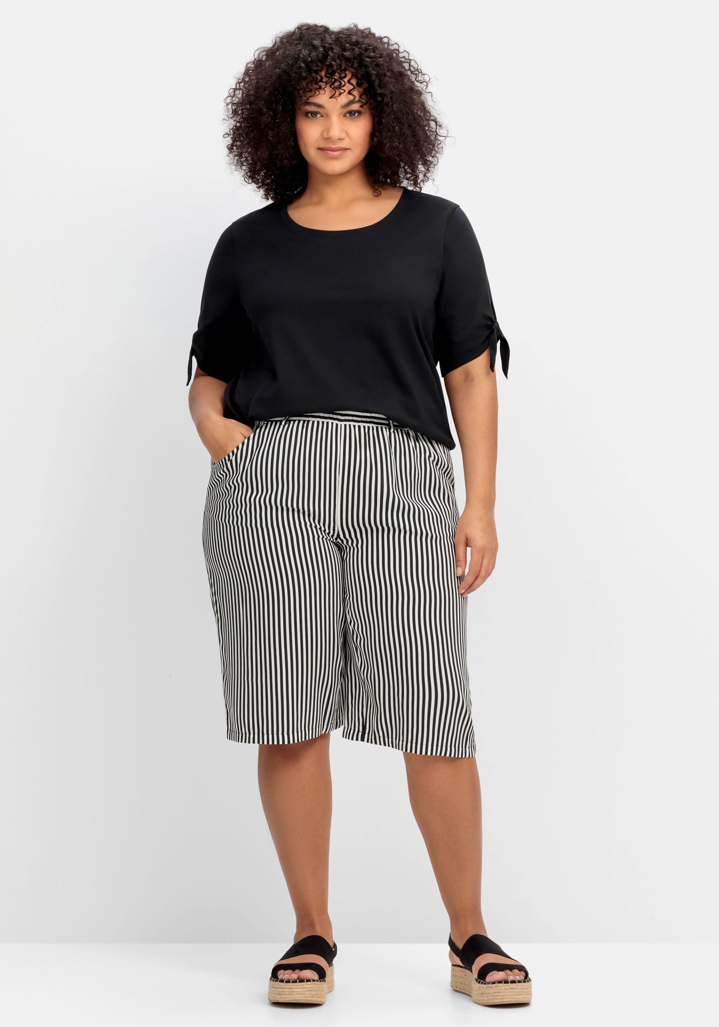Weite Bermudas mit Gummibund
