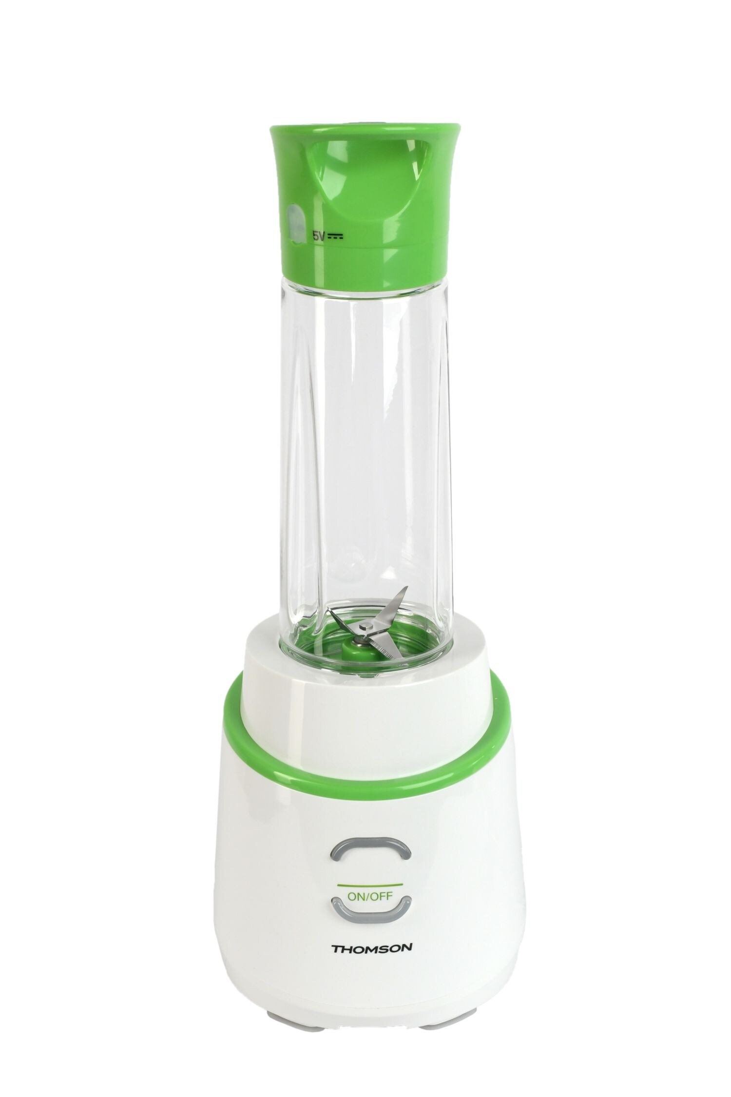 THOMSON Vakuum Mixer 250 Watt, Fassungsvermögen 600 ml, grün/weiß