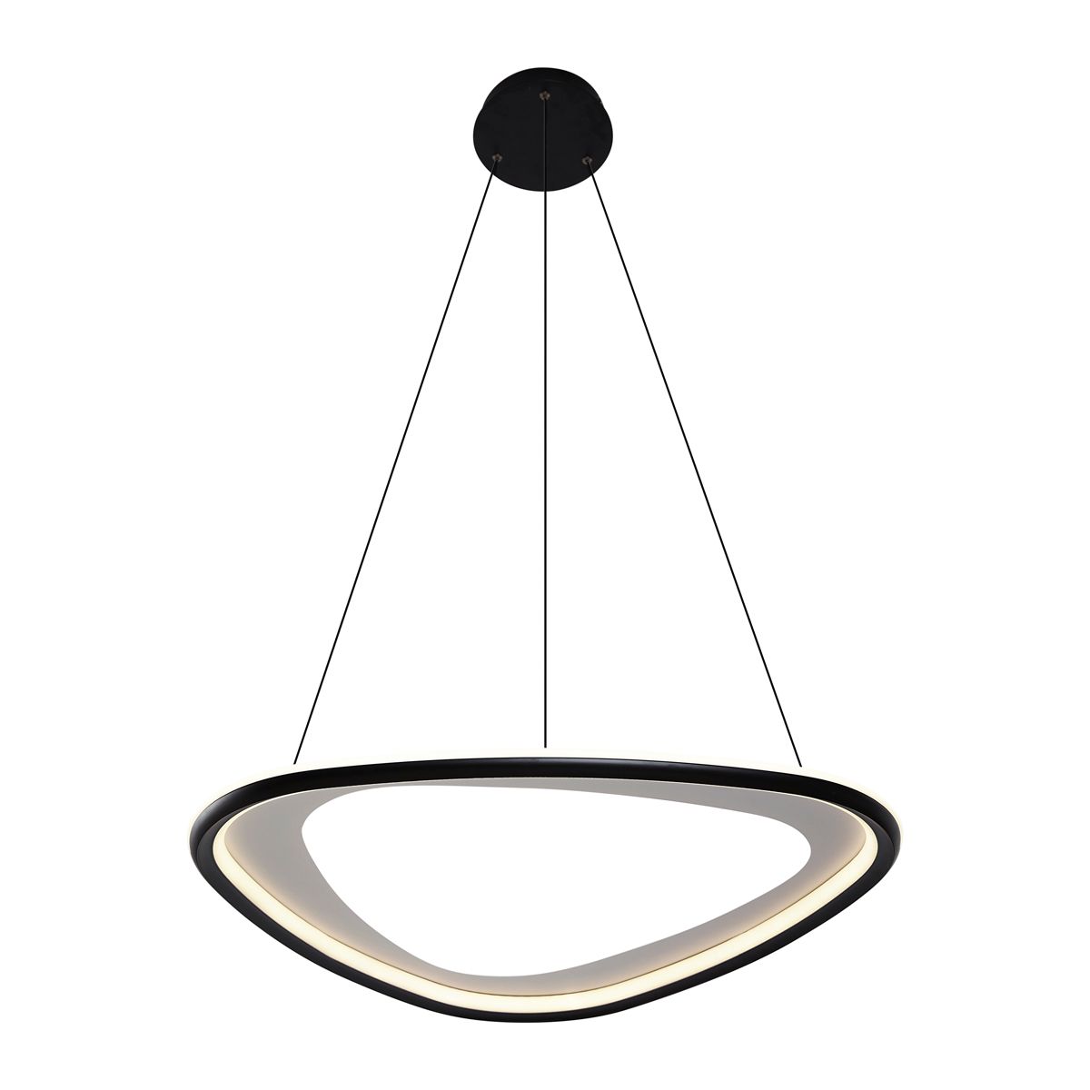 Design hanglamp zwart 3-staps dimbaar - Organico
