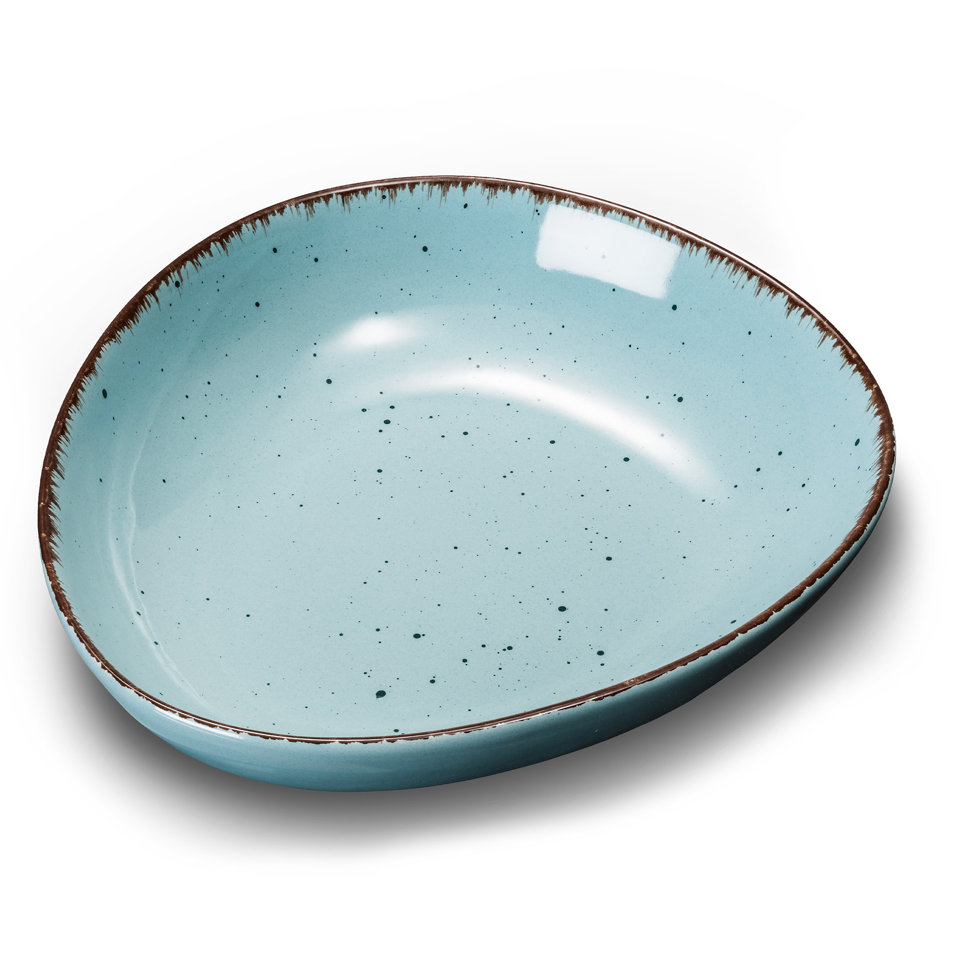 Multifunktionsschale - türkis - Natur-Look - Ø 23 cm
