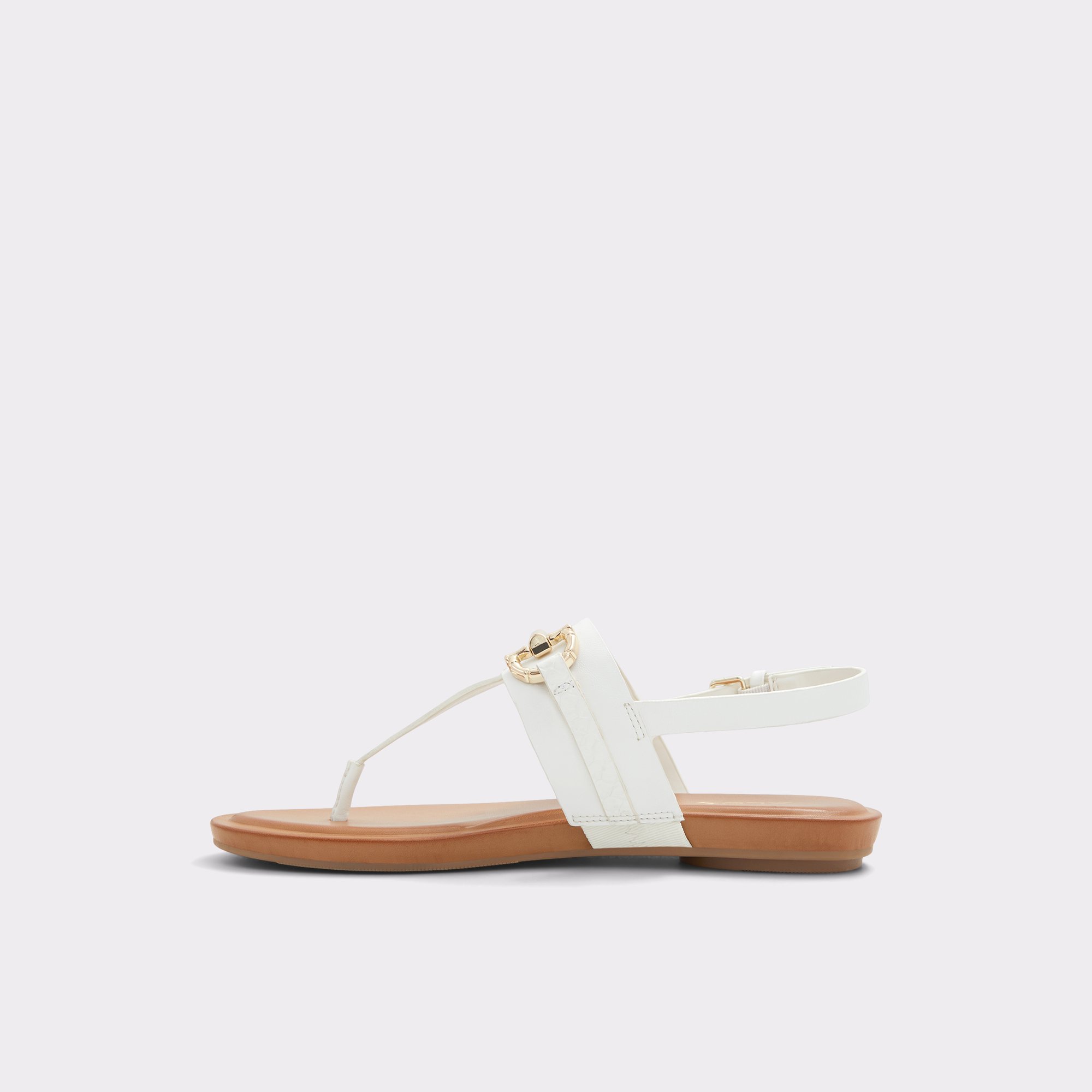 Tany White Women Flat Sandals