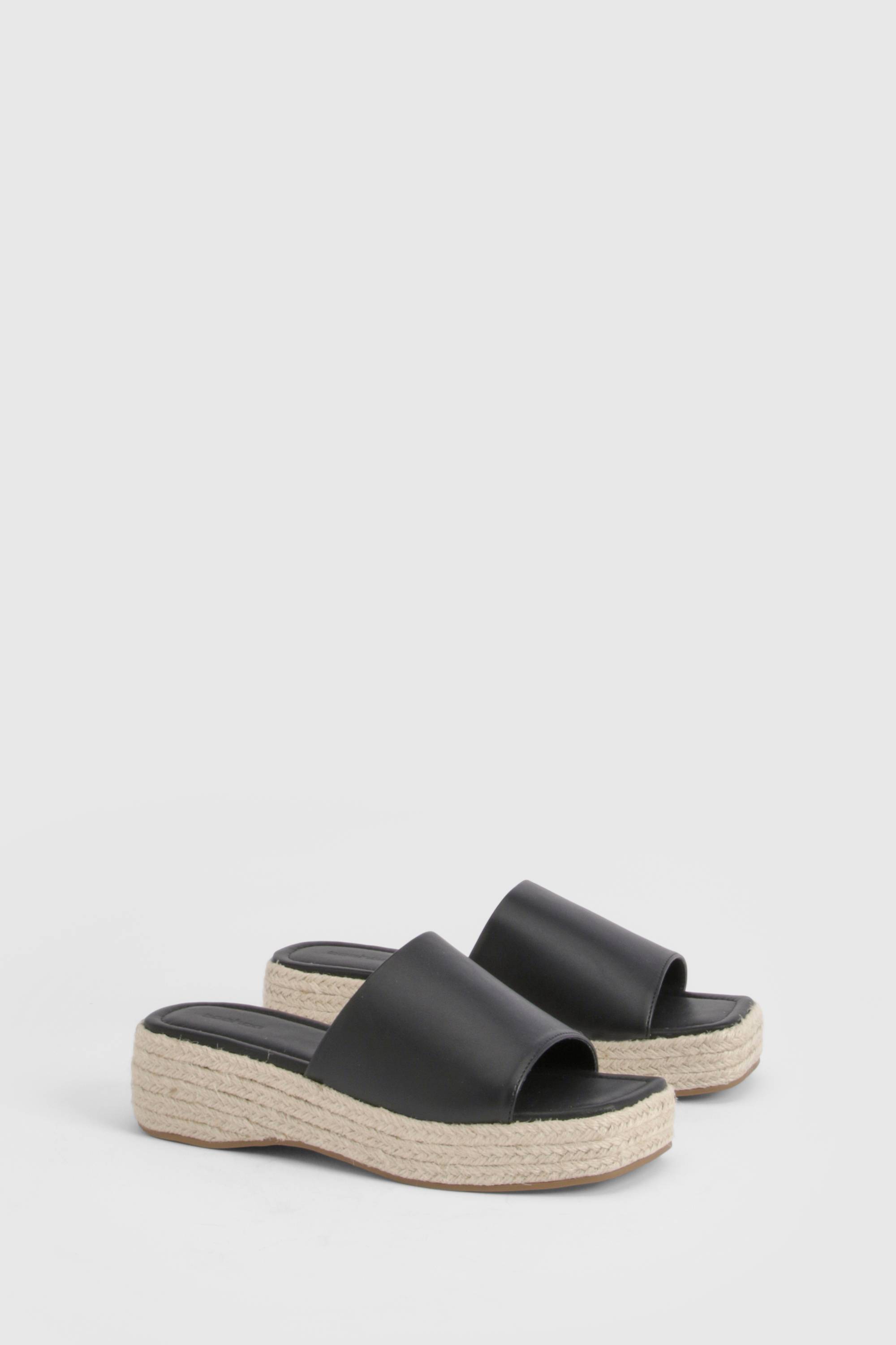 boohoo Mules Compensées Espadrilles