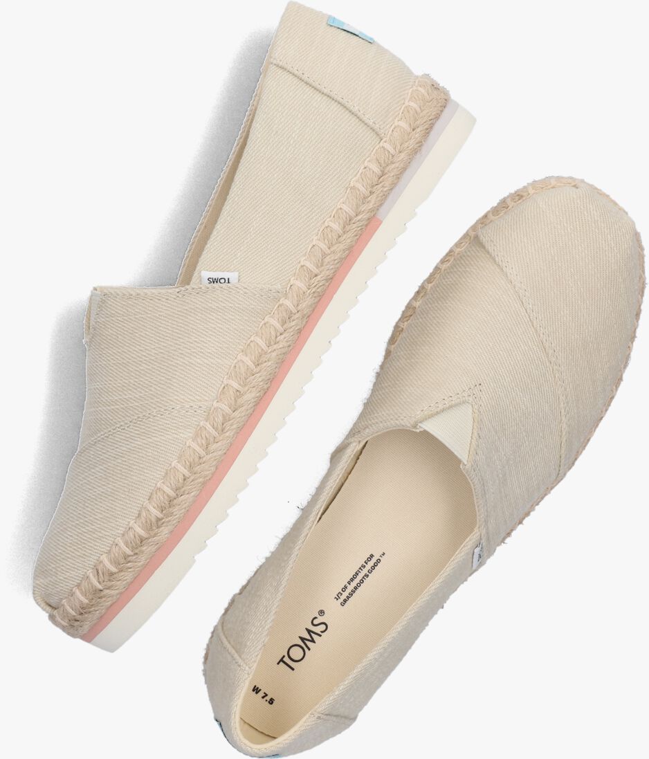 TOMS beige toms espadrilles alpargata platform rope