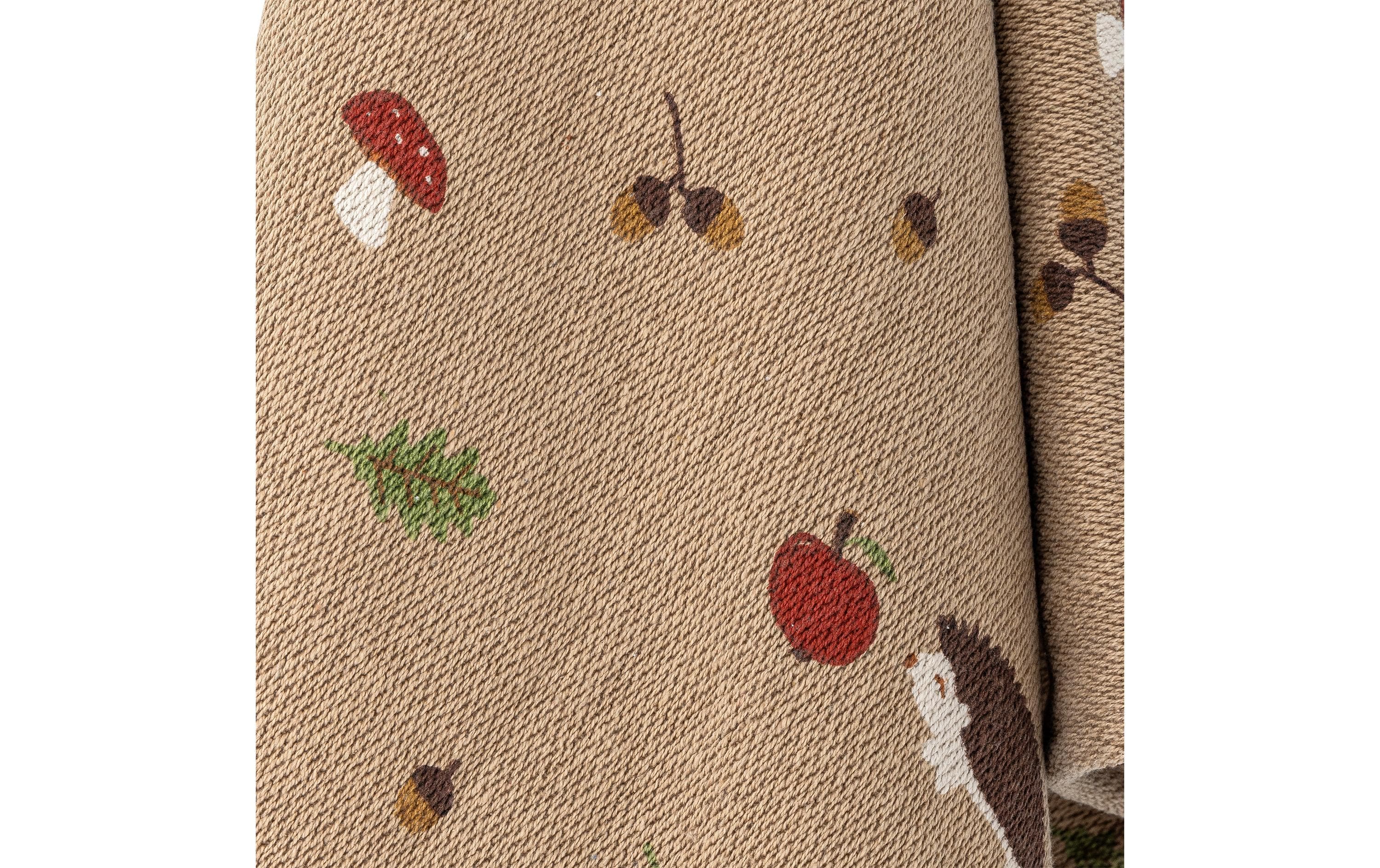 Kuscheldecke Fall 160 x 130 cm, BraunDecke zum Kuscheln aus Baumwolle