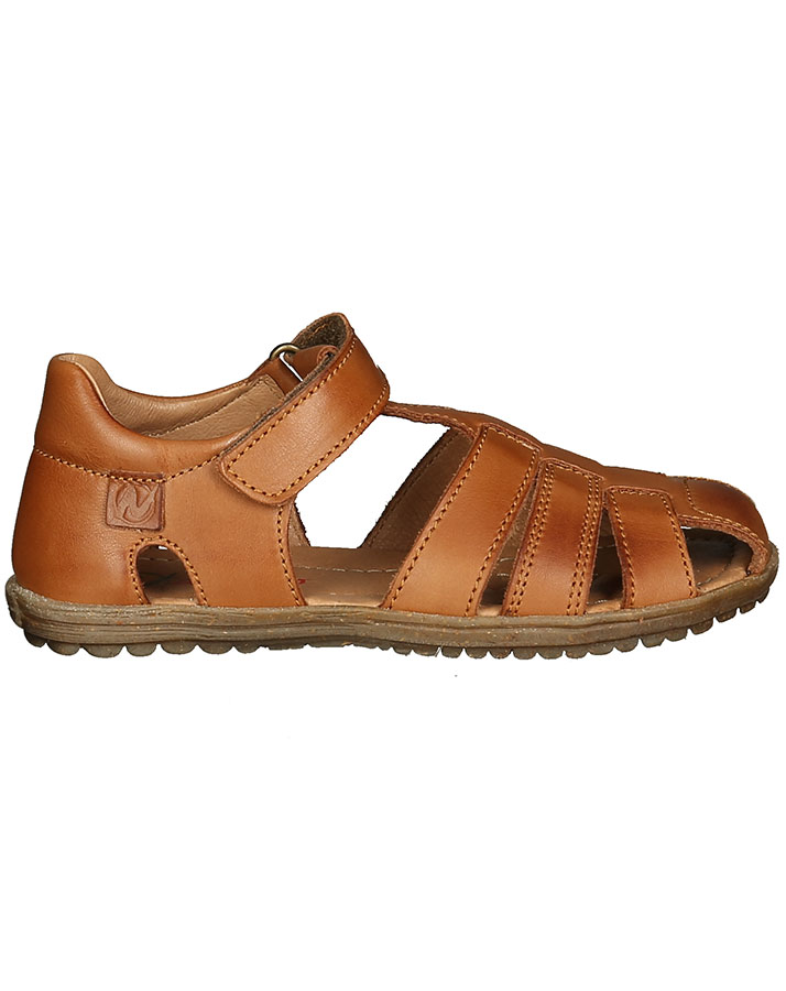 Leder-Sandalen SEE mit Zehenschutz in cognac