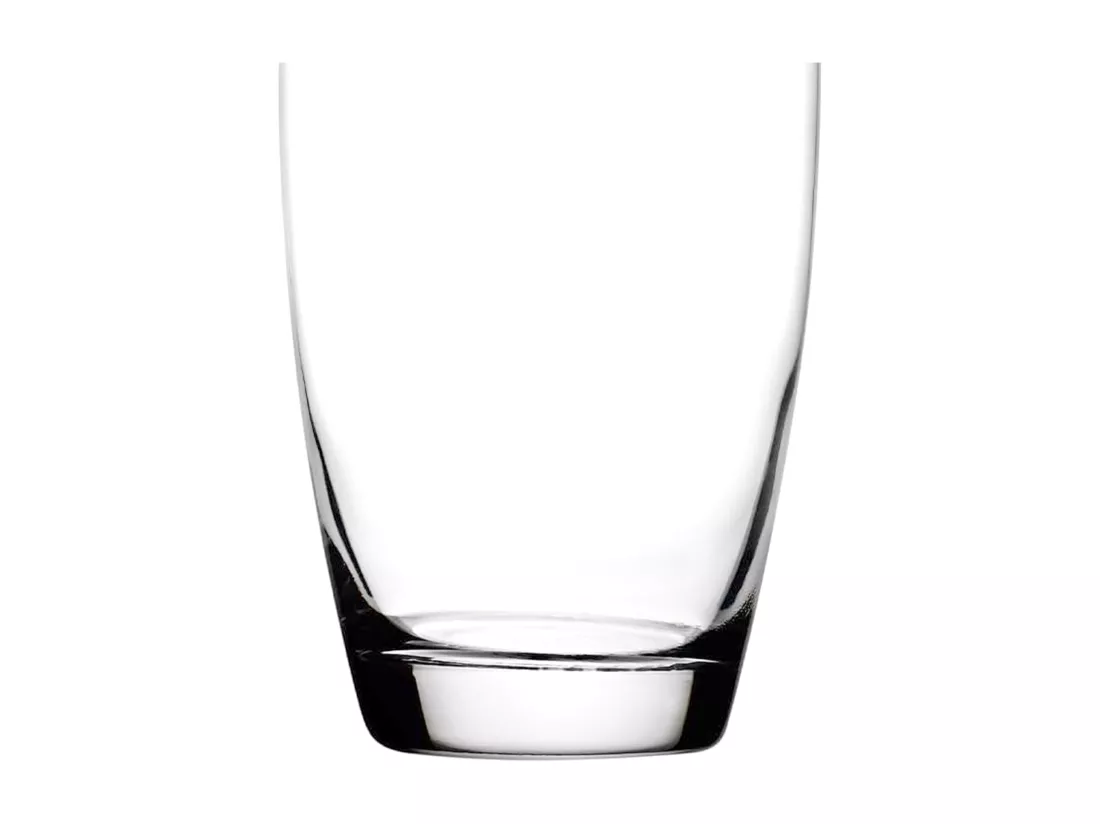 WELL HOME - Vase courbé en verre transparent Ø11x26cm - accessoire décoration maison