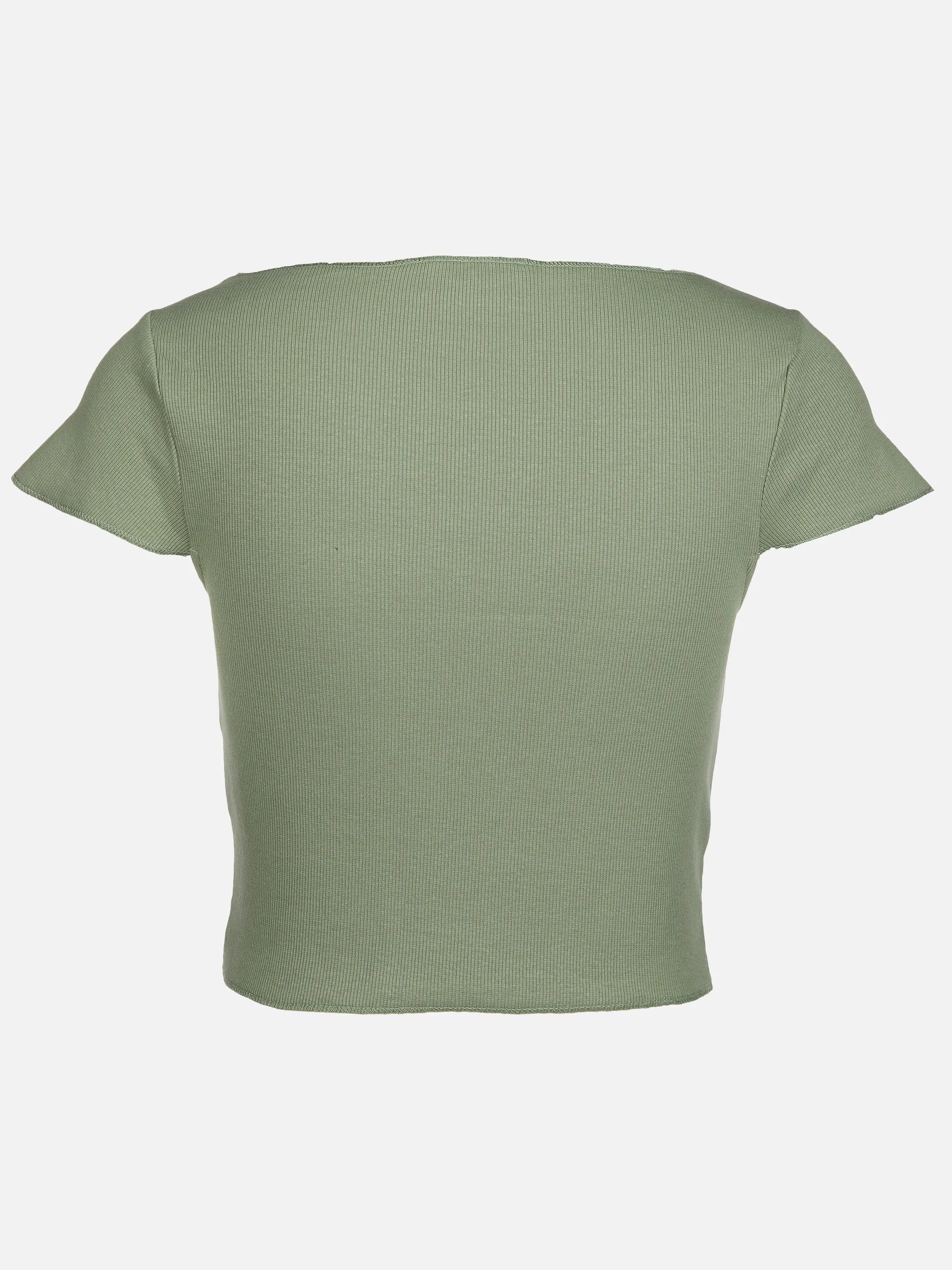 Damen Rippshirt im Cropped Style