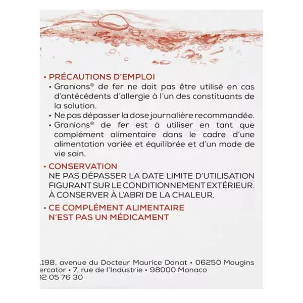 Granions de Fer 30 ampolas