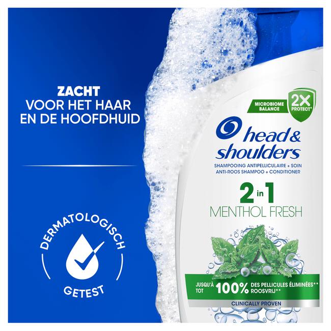 Head & Shoulders Menthol Fresh 2in1 Anti-Roos Shampoo & Conditioner 300 ML