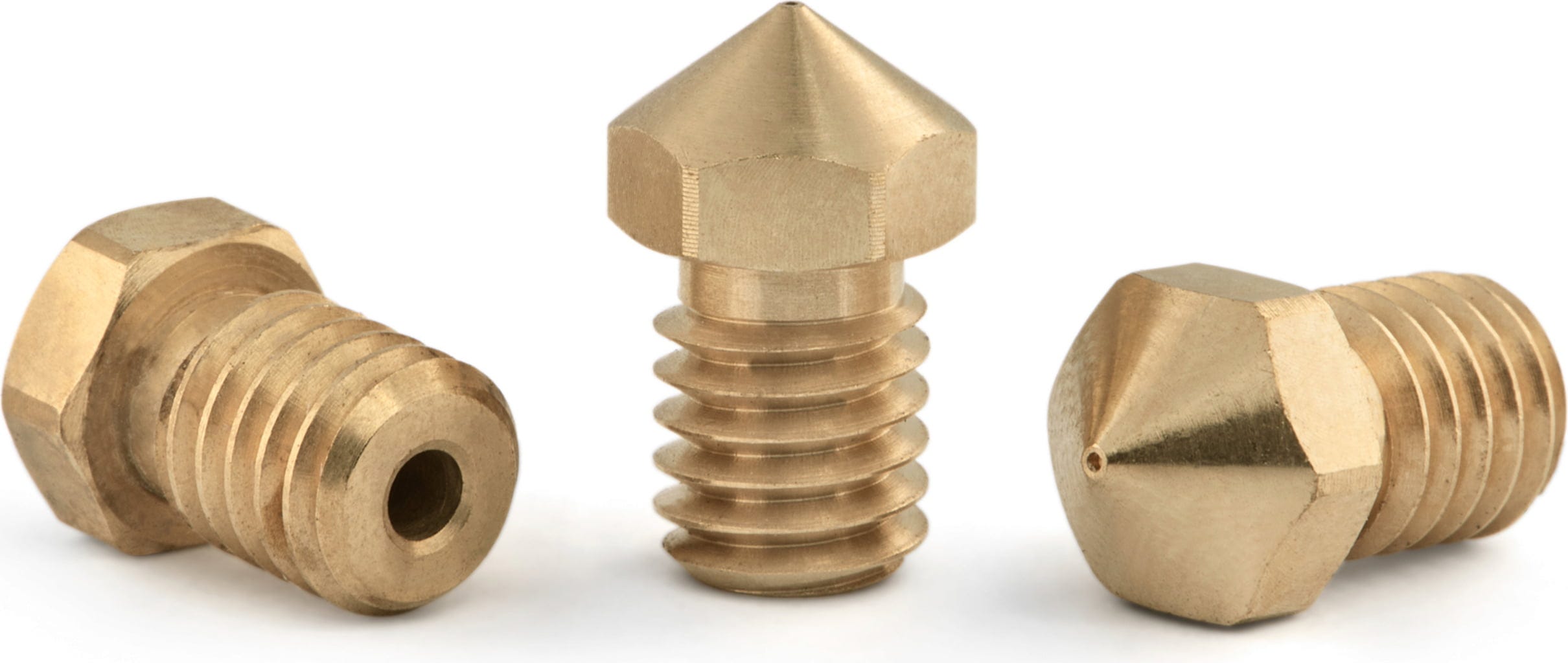 Bondtech  RepRap M6 Düse Messing (4er Set)    Set mit RepRap M6 Düsen aus Messing