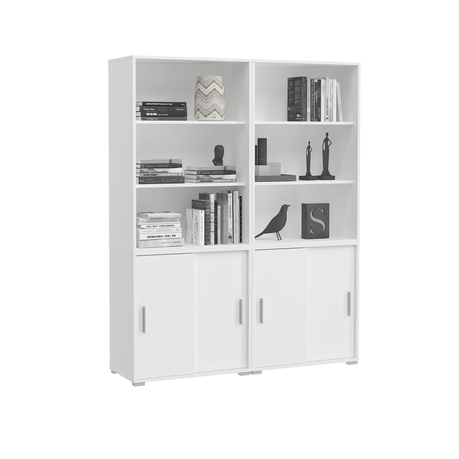 Standregal MOVER - weiß - 68x107 cm