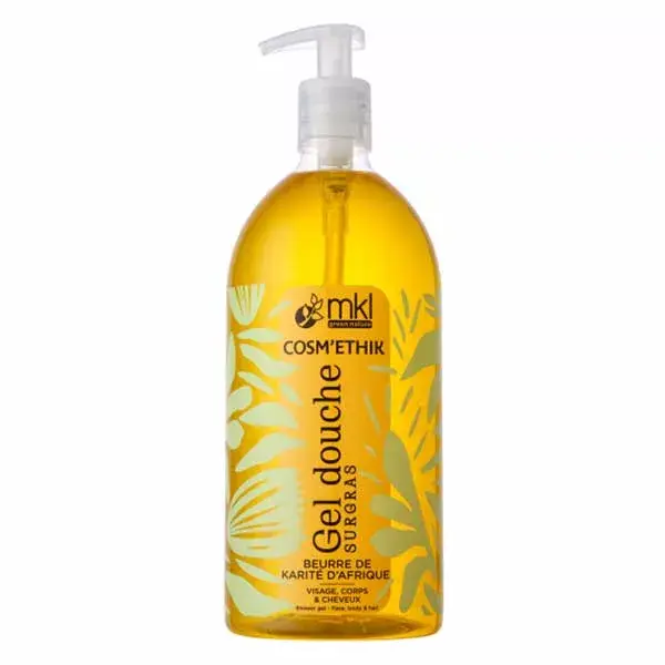 Gel de Banho MKL Green Nature Cosm'Ethik com Manteiga de Karité Africana 1L