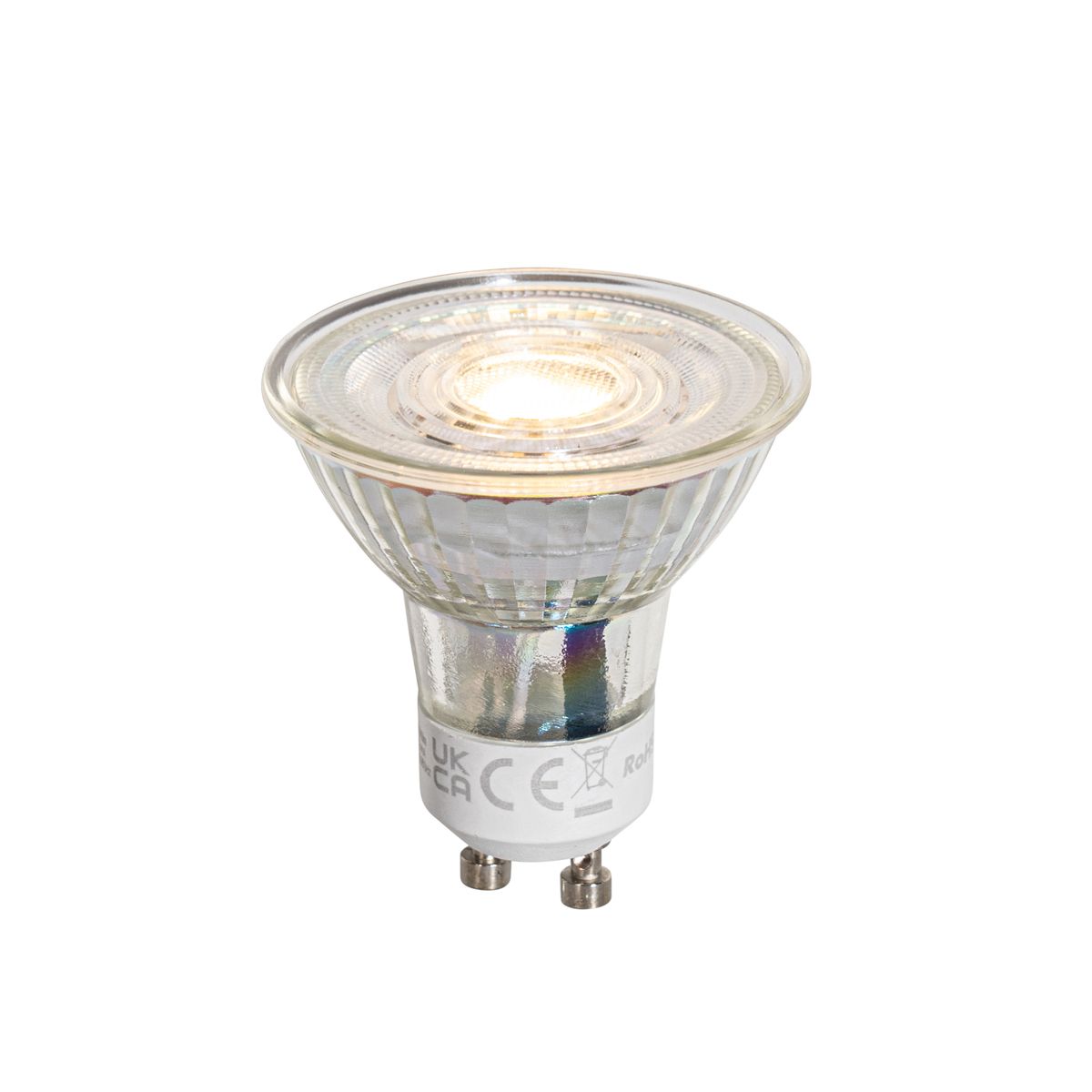 Set van 5 GU10 50mm dimbare LED lampen helder 4.9W 500 lm 2700K
