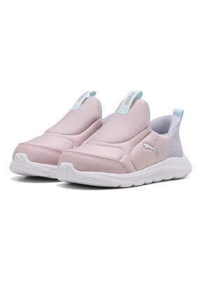 Puma Fun Racer 2 Slip On Infant Sneakers, Mauve Mist/Sea Glass/Lilac Crush