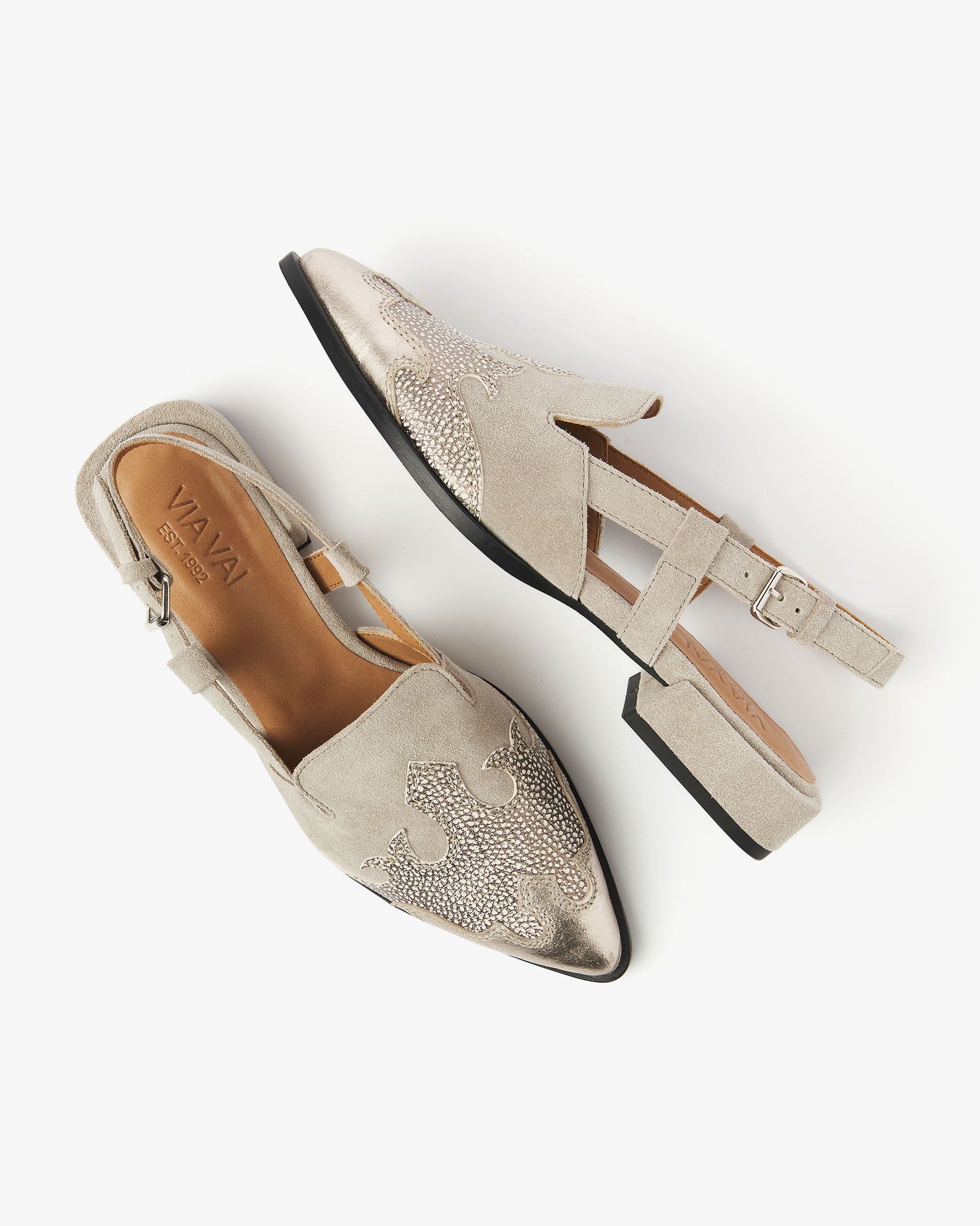 VIA VAI beige slingbacks Jazz Vaienna