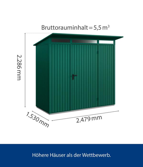 Hörmann Berry-Gerätehaus Classic-P Typ 1,