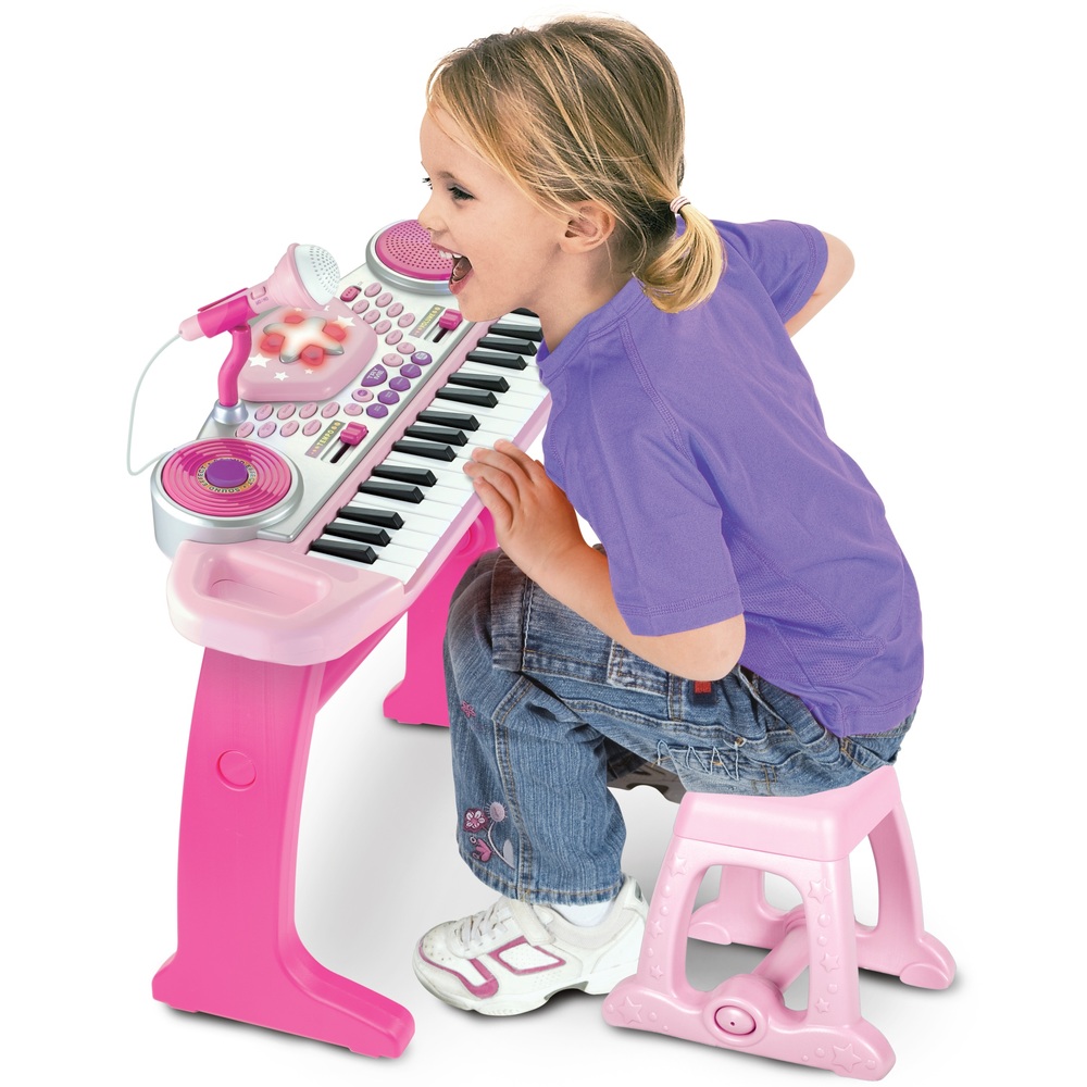 Big Steps Rockstar Keyboard Pink