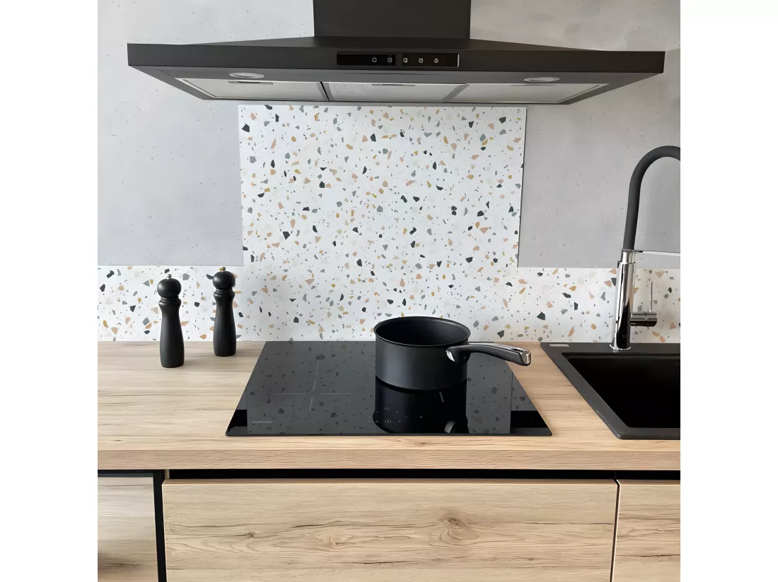 Fond de hotte ALU L 60xH 70cm - Terrazzo Dolce - Aluminium composite