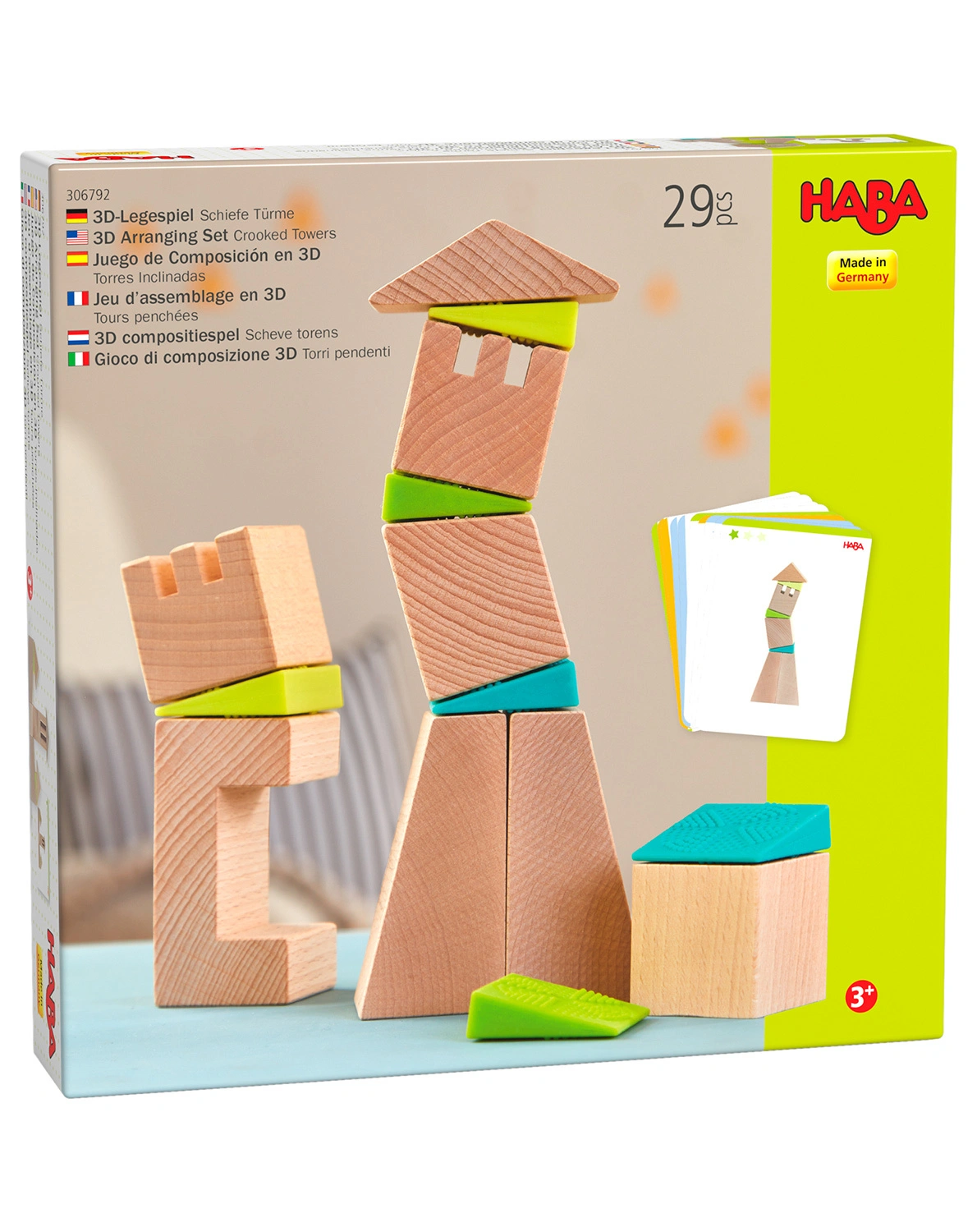 3D-Legespiel SCHIEFE TÜRME 29-teilig
