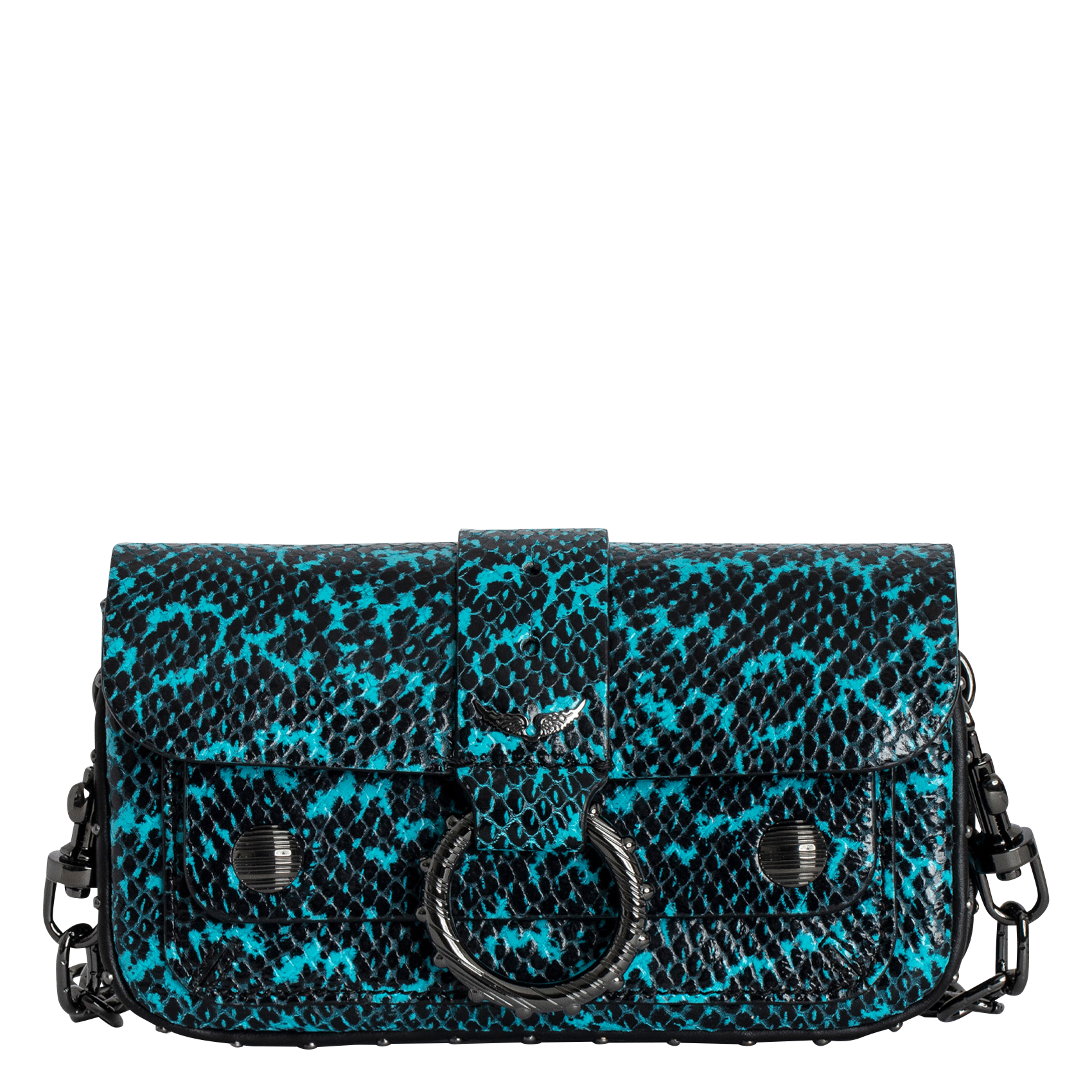 KATE WALLET - Sac bandoulière en cuir | Bleu