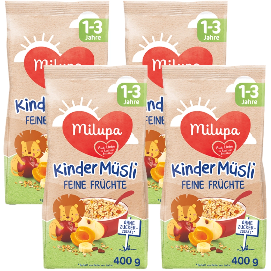 Milupa Kindermüsli Früchte 4 x 400 g ab dem 1. Jahr