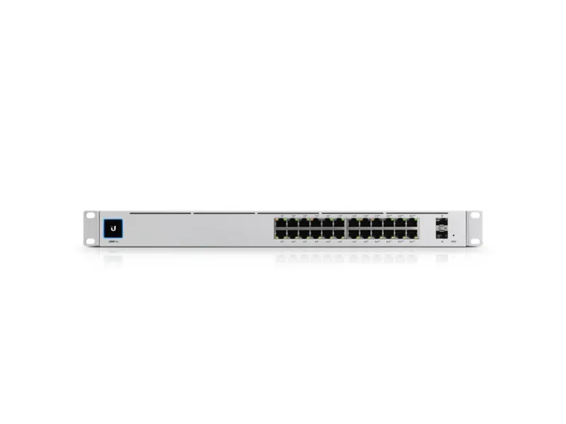 Ubiquiti UniFi Switch USW-Pro-24 - Switch - L3 - Administreret - 24 x 10/100/1000   2 x 10 Gigabit SFP  (uplink) - monterbar på stativ, desktop