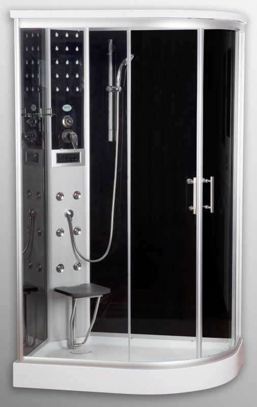 Badstuber Vario links complete douchecabine kitvrij 120x80cm