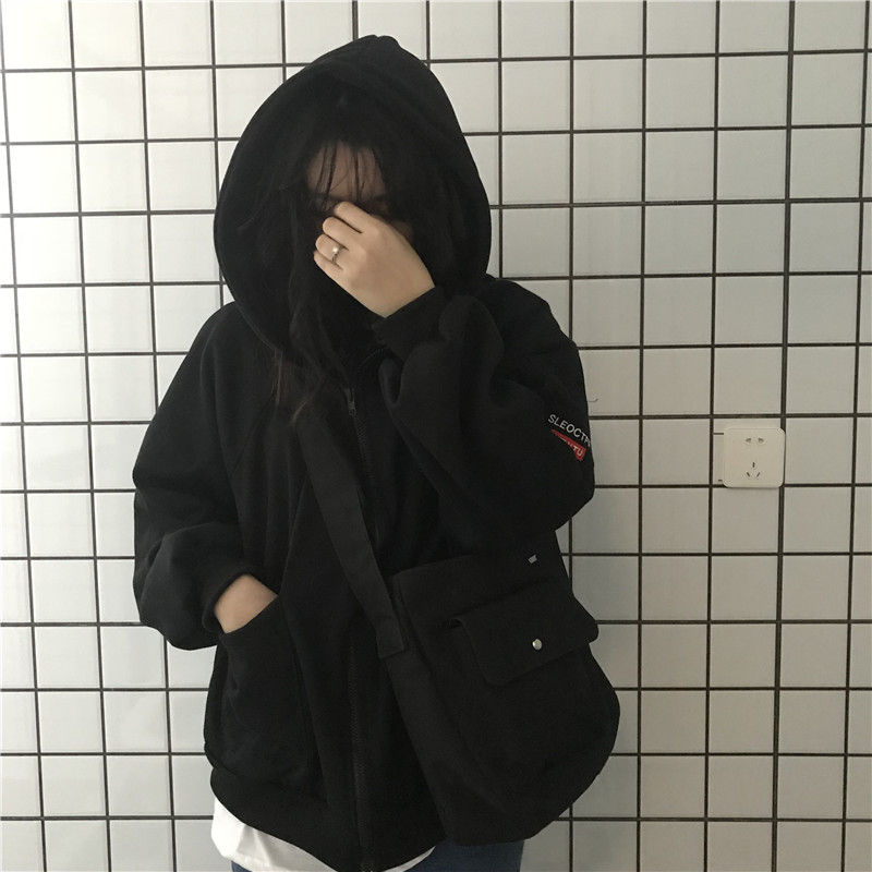 Guajillo - Geborduurde hoodie met rits